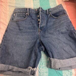 Alexander Wang Blue Bermuda Shorts Relaxed Fit